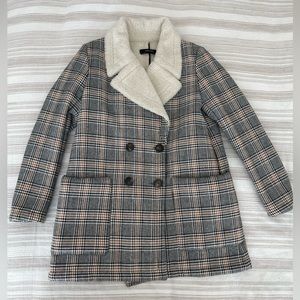 Zara Plaid Coat